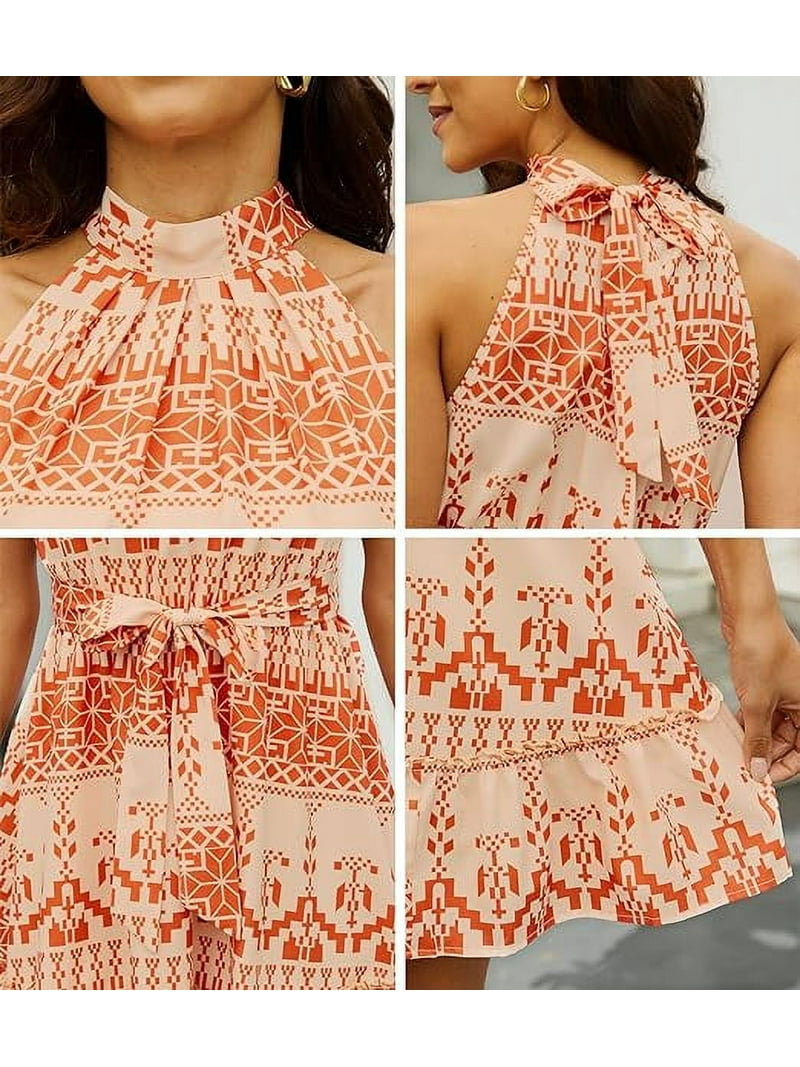 burgundy halter dress short A-line Halter Burgundy Short Homecoming Dress Cooktail Dress, MH452 main image 1