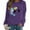 Purple 01, variant on Womens Lightweight Sweatshirts Crewneck Pullover Tops Loose Casual Graphic Dandelion Printed Long Sleeve Fall Shirt (XL, Yellow 02)