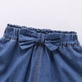 thumbnail image 5 of Bigetiay Girls Denim Wide Leg Pants Summer Thin Knot Casual Loose Trousers Toddler, Size 5-6 Years, 5 of 6