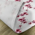 thumbnail image 5 of Ambesonne East Place Mats Set of 4, Petal Flower Ethnic Art, Standard Size, Fuchsia White, 5 of 6