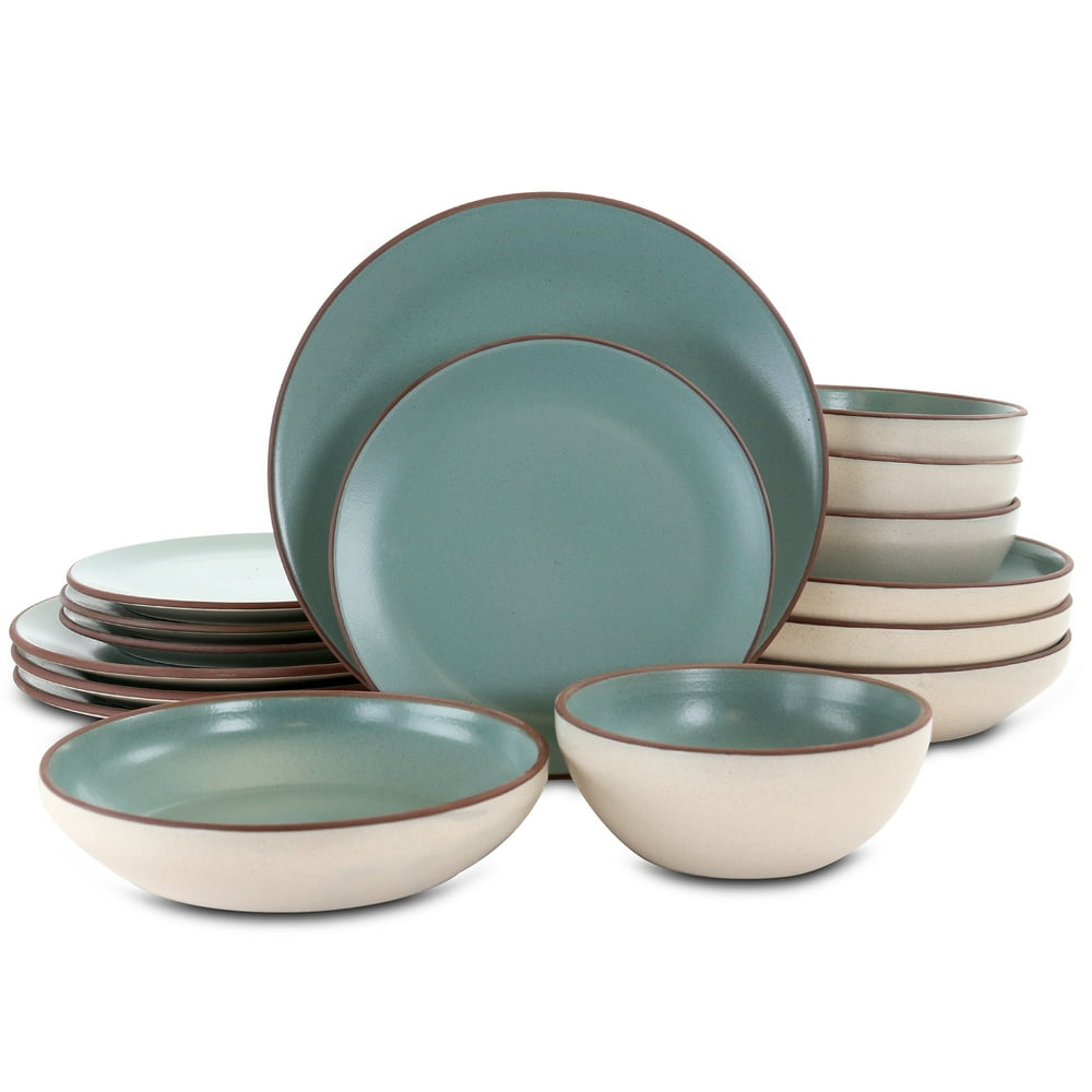 Gibson Elite Contempo Classic 16 Piece Round Terracotta Dinnerware Set