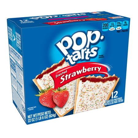 Pop-Tarts Toaster Pastries Breakfast Foods Frosted Strawberry 12 Ct 22 Oz Box