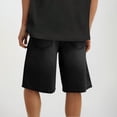 thumbnail image 4 of Men Casual Fashion Pocket Button Zipper Elastic Waist Shoort Pants, 4 of 9