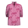 thumbnail image 5 of Endives Womens Blouse Short Sleeve Shirt Womens Tops V Neck Casual Shirts Beach Wear Vacation Shirts Spring Summer Outfit, 5 of 6