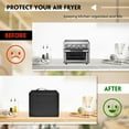thumbnail image 2 of Heat-Resistant Nylon Waterproof Dust Cover for TOA-60 Convection Toaster Oven Airfryer, for Instant Pot Duo Crisp 11-in-1 Air Fryer, Electric Pressure Cooker 6 Quar (16.53X16.53X14.96 IN), 2 of 2
