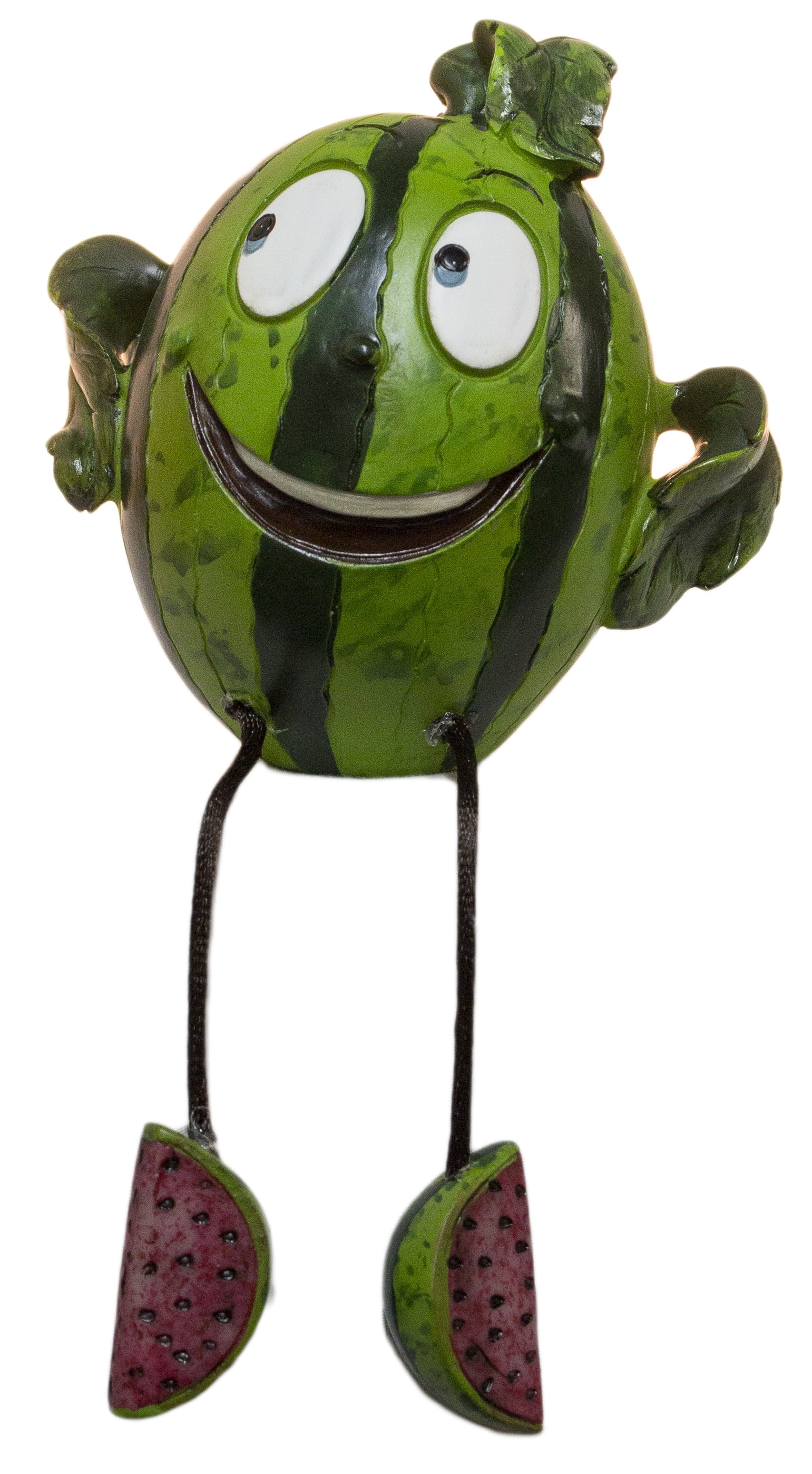 3.5 Inch Happy Fruit Shelf Sitter with Dangle Legs Watermelon