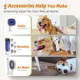 thumbnail image 5 of Dog Grooming Kit with Vacuum, 15000Pa Pet Hair Clipper and Shedding Brush, 50dB Low Noise, 2L Capacity,, 5 of 5