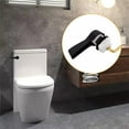 thumbnail image 4 of Toilet Tank Accessories Drain Valve Flush Handle Replacement Front Mount Black, 4 of 9