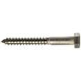 thumbnail image 1 of Tornillo Hillman de acero inoxidable con cierre hexagonal de 1,3 x 10 cm, paquete de 25 unidades, 1 of 1