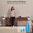 thumbnail image 4 of Receptor Bluetooth 5.2 1Mii B06S+, adaptador de audio Bluetooth HiFi con LDAC, aptx HD y aptx de baja latencia, audio de alta resolución de largo alcance con control de volumen, salidas de 3,5 mm y RC, 4 of 5