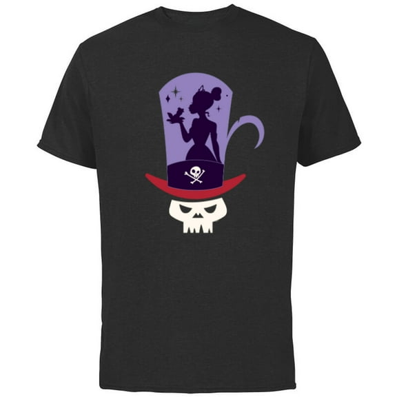 Disney The Princess and the Frog Tiana and Dr. Facilier - Short Sleeve Cotton T-Shirt for Adults - Customized-Charcoal