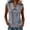 Gray, variant on Womens Sleeveless Tops Casual Peter Pan Collar Blouses Partial Button Linen Blend Vest Clothes