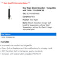 thumbnail image 2 of Rear Right Shock Absorber - Compatible with 2008 - 2014 BMW X6 2009 2010 2011 2012 2013, 2 of 2