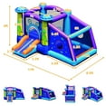 thumbnail image 2 of Gymax Inflatable Bouncer Alien Bounce HouseKids Jump Slide Ball Pit w/ 480W Blower, 2 of 10
