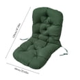 thumbnail image 3 of Cojines de asiento y respaldos para sillas de ratán de interior y exterior con diseño contorneado, correas ajustables, relleno de alta resiliencia, 120x60 cm, múltiples opciones de color., 3 of 7