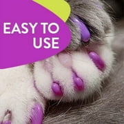 Kitty Caps Nail Caps for Cats Stylish Large 13 lbs+ Green Ultra Violet