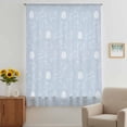 thumbnail image 2 of Easter Rabbits Sheer Curtains 84 Inches Long, Cartoon Bunny Eggs Animal Blue Light Filering Curtains, Breathable Simi Curtain Privacy Drapes for Living Room Bedroom Lightweight Window Treatment, 2 of 9