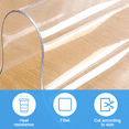 thumbnail image 4 of Customized Heat Resistant Table Cover Protector, Clear Table Protector For Textured Tabletops Or Over Tablecloths, Non-Slip Surface For Dining Tables Desks Coffee Tables,, 4 of 7