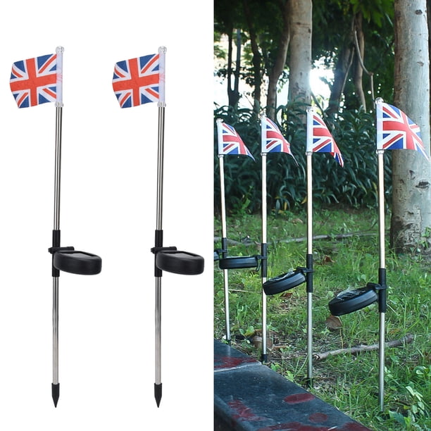 Lámpara solar de bandera luz solar de estaca luz blanca ahorro de energía para patio trasero jardín patio patio césped ANGGREK Otros