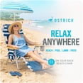 thumbnail image 2 of Ostrich Deluxe 3N1 Lightweight Outdoor Beach Lounge Chair & Custom Fitted Towel, 2 of 11