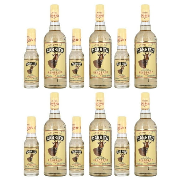 Pack de 6 Tequila Cabrito Reposado de 950 ml + mini 250 ml Cabrito Reposado de 950 ml + mini 250 ml