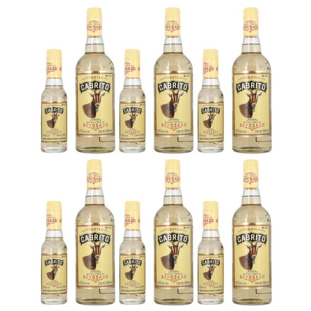 Pack de 6 Tequila Cabrito Reposado de 950 ml + mini 250 ml Cabrito Reposado de 950 ml + mini 250 ml