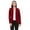 Burgundy, variant on Women's Casual Long Sleeves Office Workwear Solid Blazer Jacket S-3XL