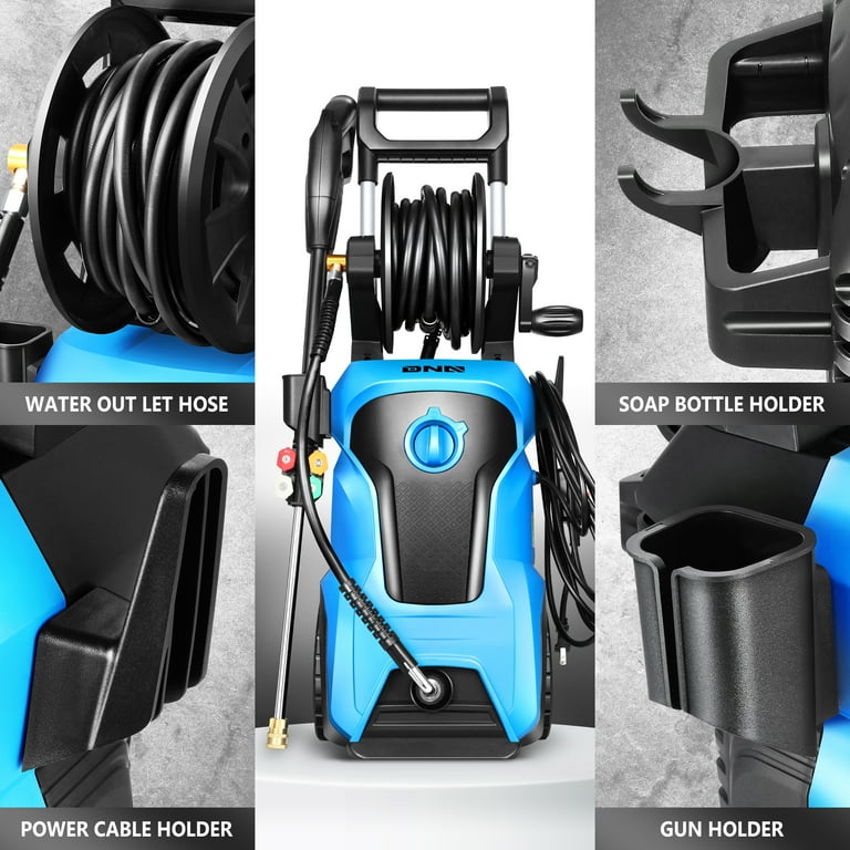 2176 PSI 2.4 GPM IPX5 1800W Electric Pressure Washer Car Wash