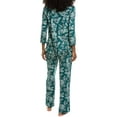 thumbnail image 2 of Ellen Tracy womens  2pc Pajama Set, l, Green, 2 of 3