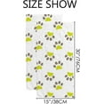thumbnail image 3 of Soft Hand Fingertip Towels, 2 Pcs Face Bath Towels Puppy Footprints Absorbent Washcloths for Bathroom Hotel Kitchen, 30"x15", Absorbent Soft Hand Fingertip Towels, 3 of 6