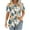 Multicolor, variant on Women's T-Shirts Summer New Fashion Floral Prints Top Loose Round Neck Chest Pleated Shirts Womens Casual Short Sleeve Blouses Pullover Tops