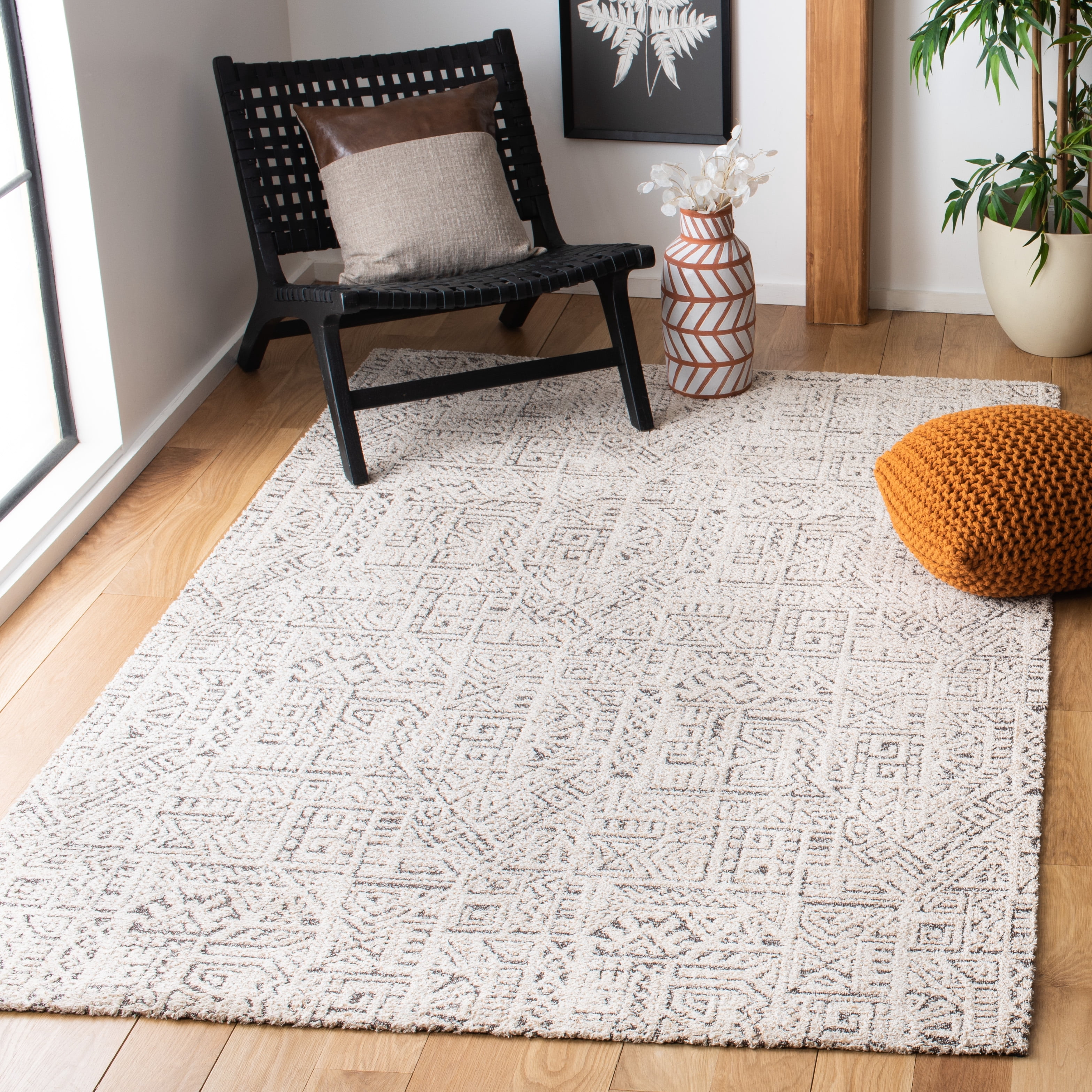 Safavieh  Hand-Woven Classic Vintage Sofika Aztec Cotton Rug 5'  x  8' 5' x 8' Indoor,Handmade Rectangle
