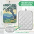 thumbnail image 6 of Yayeee Pot Holders Kitchen Heat Resistant with Pocket 7"x9.8" Cotton Oven Cooking Hot Pads, Retro Mountain, 6 of 7