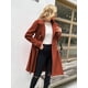 thumbnail image 3 of Gabardina GRACE KARIN para mujer, doble botonadura, naranja, talla XL, 3 of 6