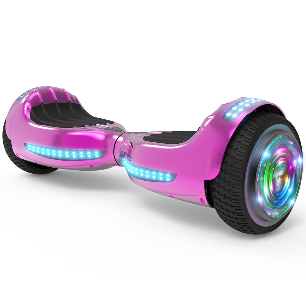 TST Bluetooth E-Scooter Flashing Light Self-Balancing Hover Board Camo Pink 