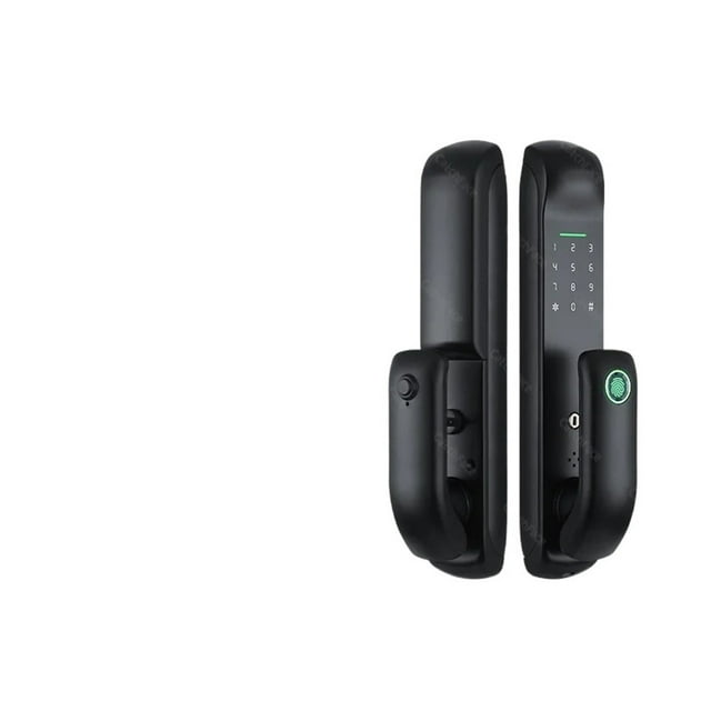 Door Lock, Electronic Finrprint Biometric Frosted Panel Digital Smart Door Lock TUYA Or TTLock APP Password IC Card Security ,Easy to Install