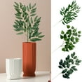 thumbnail image 1 of Faux Plant, Set of 3 Artificial Greenery Stems 20" Green Willow Leaves Spray Plastic Bush, 1 of 8