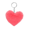 thumbnail image 2 of Valentine's Day Plush Heart Keychain - 3.14" Cute Furry Bag Charm for Women, Novelty Purse Accessory Gift for Her, Girls, Funny Keyring for Handbags & Backpacks, 2 of 5