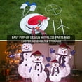 thumbnail image 6 of Starfree 4-Piece Lighted Snowman Christmas Yard Decorations 3D Lighted Pop-Up Snowman Outdoor Christmas Holiday Decoration with LEDs for Home & Lawn, 6 of 10
