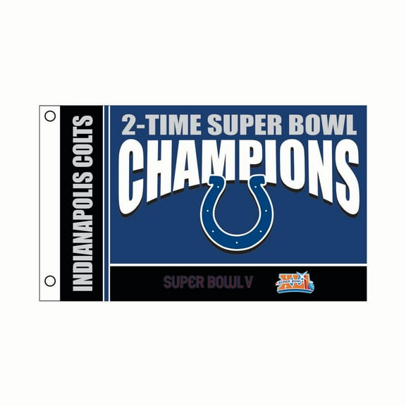 Indianapolis Colts 3' x 5' Super Bowl Champions Single-Sided Flag