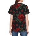 thumbnail image 7 of Wukai Roses Youth Unisex Short Sleeve T-Shirt for Boys, Girls, Teens, and Kids-X-Small, 7 of 7