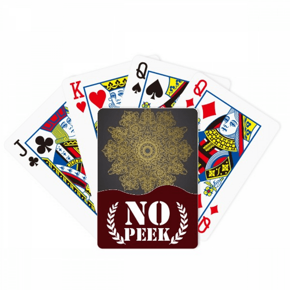 thai culture spread foil peek poker playing card private game