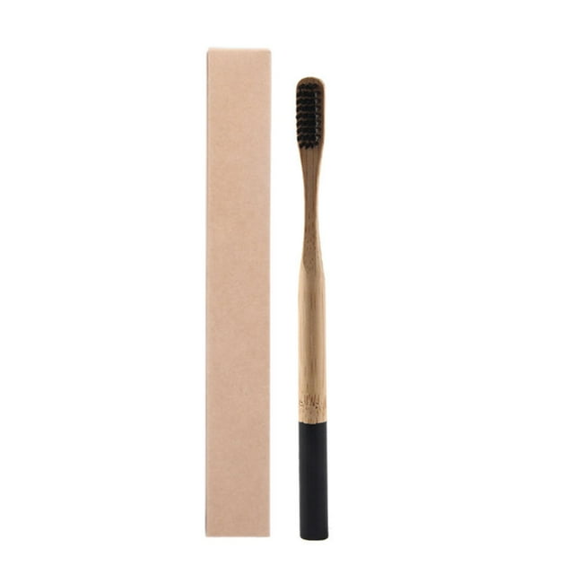 Qarigey Cepillo de de portátil para adultos, cepillo de con cerdas de carbón, cepillos de reutilizables de bambú Type3 NO3 Qarigey HA6697-05B