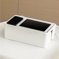thumbnail image 4 of Birdeem Remote Control Socket Storage Box with Cover Side U-Shaped Opening Storage Box Desktop Organizing Storage Box, 4 of 12