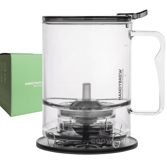 HandyBrew Tea Infuser Tea Steeper for Loose Leaf Tea Brewer Tea Strainer, Safe BPA-Free Plastic Hassle-Free Ways Make Hot and Iced Tea, 17 Ounce