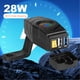thumbnail image 3 of Adaptador cargador rápido 28W QC3.0 s Voltímetro LED colorido Dual USB 20-90V, 3 of 9