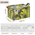thumbnail image 7 of Yayeee Foldable Storage Basket for Shelves with Handles Waterproof Cloth Bins, Yellow Flowers, 7 of 7