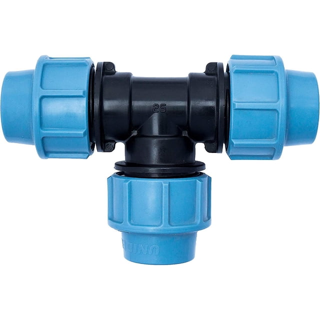 Conector T De Manguera De Agua Pp Con Tres Salidas Hembra (3 X 25 Mm) - Conector De Abrazadera Para Tuberías De Pe Banban LingWen 8390615920001
