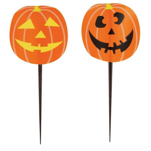 Pumpkin Halloween Toothpicks, 8pk