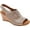 Multi Khaki Full Grain Leather, variant on Women's Rockport Briah Perfed Slingback Wedge Sandal